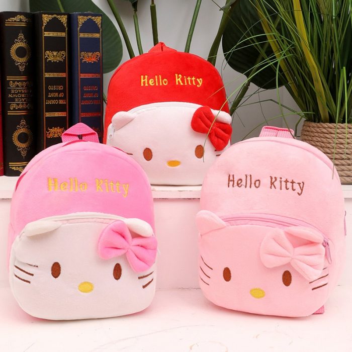 2021 The New KAWAII Sanriod cartoon Anime Series Kitty soft Cute Backpack school bag Ornaments girl 1 - Hello Kitty Plush
