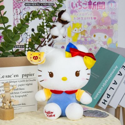23cm Hello Kitty Plush Toys Sanrio Original Plushie Stuffed Backpack Accessories Room Decoration Plushies Toy Anime 1 - Hello Kitty Plush