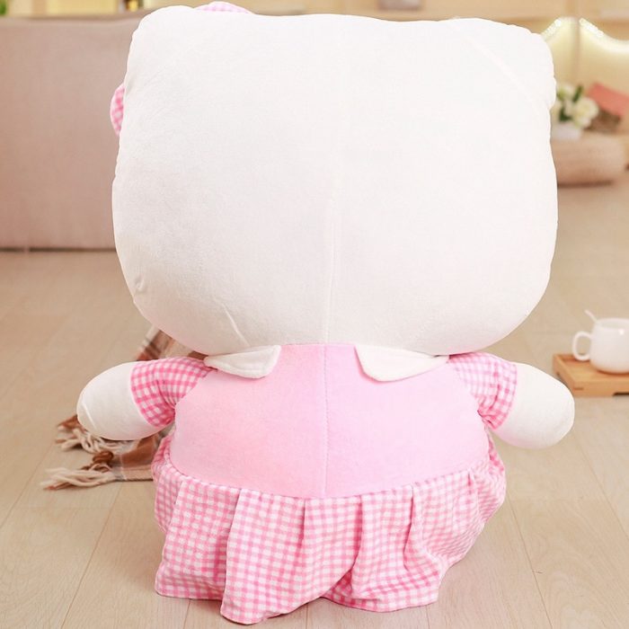 38cm 48cm Kawaii Plush Pink Outfit Stuffed Toys Figure Cat Kitty Classic Soft Doll Children Pillow 2 - Hello Kitty Plush
