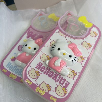 3D Hello Kitty Lens Cat Design Phone Cases For iPhone 13 12 11 Pro Max XR 1 - Hello Kitty Plush