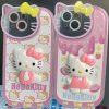 3D Hello Kitty Lens Cat Design Phone Cases For iPhone 13 12 11 Pro Max XR - Hello Kitty Plush