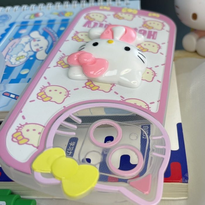 3D Hello Kitty Lens Cat Design Phone Cases For iPhone 13 12 11 Pro Max XR 3 - Hello Kitty Plush