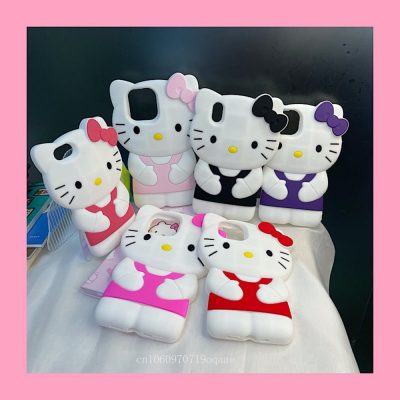 3D Stereoscopic Hello Kitty Phone Cases For iPhone 13 12 11 Pro Max XR XS MAX - Hello Kitty Plush