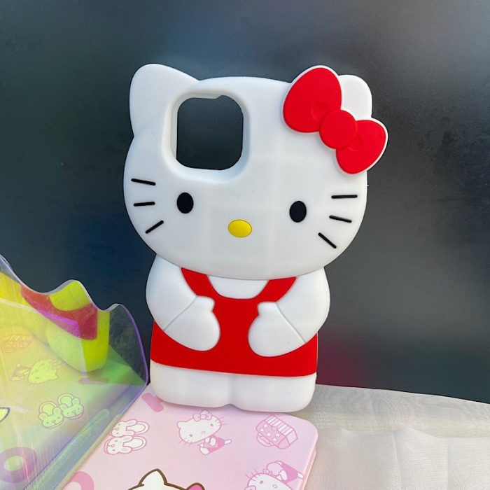 3D Stereoscopic Hello Kitty Phone Cases For iPhone 13 12 11 Pro Max XR XS MAX 5 - Hello Kitty Plush