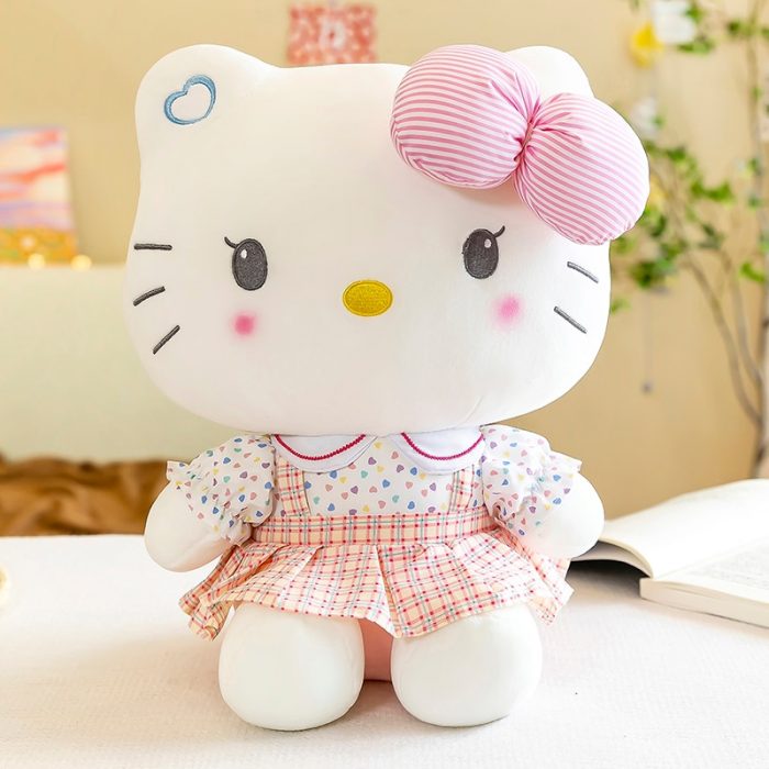 70cm Big Size Hello Kitty Plush Toys Sanrio Cute Anime Peripherals Movie KT Cat Stuffed Dolls 3 - Hello Kitty Plush