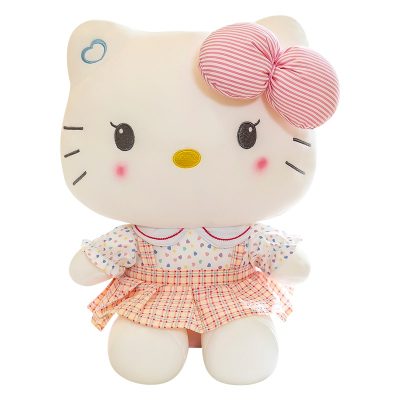 70cm Big Size Hello Kitty Plush Toys Sanrio Cute Anime Peripherals Movie KT Cat Stuffed Dolls 5 - Hello Kitty Plush