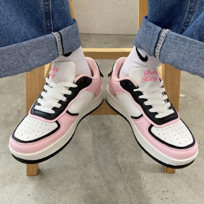 Cartoon Hello Kitty Shoes All match Light Breathable Casual Women Shoes Lady Sport Shoe Cute Pink 2 - Hello Kitty Plush