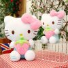 Cute Kawaii Hello Kitty Plush Dolls With Strawberry Cat Stuffed Soft Toys Cushion Sofa Pillow Birthday - Hello Kitty Plush