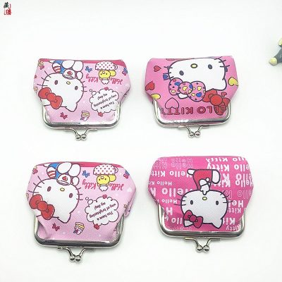 Hello Kitty Cartoon Coin Pouch Purse Sanrio Creative Small Wallet Wholesale My Melody Bags girls purse 2 - Hello Kitty Plush