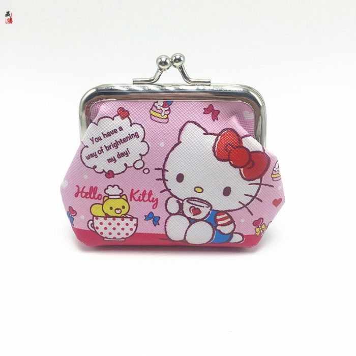 Hello Kitty Cartoon Coin Pouch Purse Sanrio Creative Small Wallet Wholesale My Melody Bags girls purse - Hello Kitty Plush