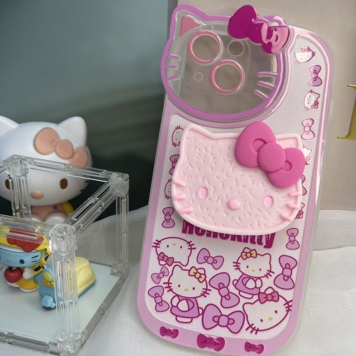 Hello Kitty Photo Frame Cat with Stand Phone Cases For iPhone 13 12 11 Pro Max 3 - Hello Kitty Plush