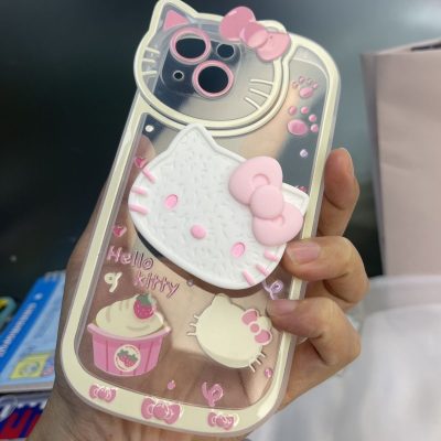 Hello Kitty Photo Frame Cat with Stand Phone Cases For iPhone 13 12 11 Pro Max 4 - Hello Kitty Plush