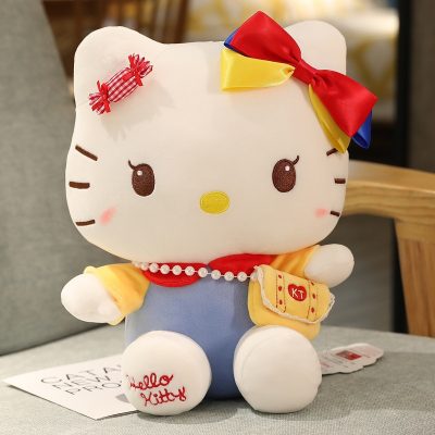 Hello Kitty Plush Toys Cute Sanrio KT Cat Dolls Soft Peluche Stuffed Doll Hello Kitty Christmas 5 - Hello Kitty Plush
