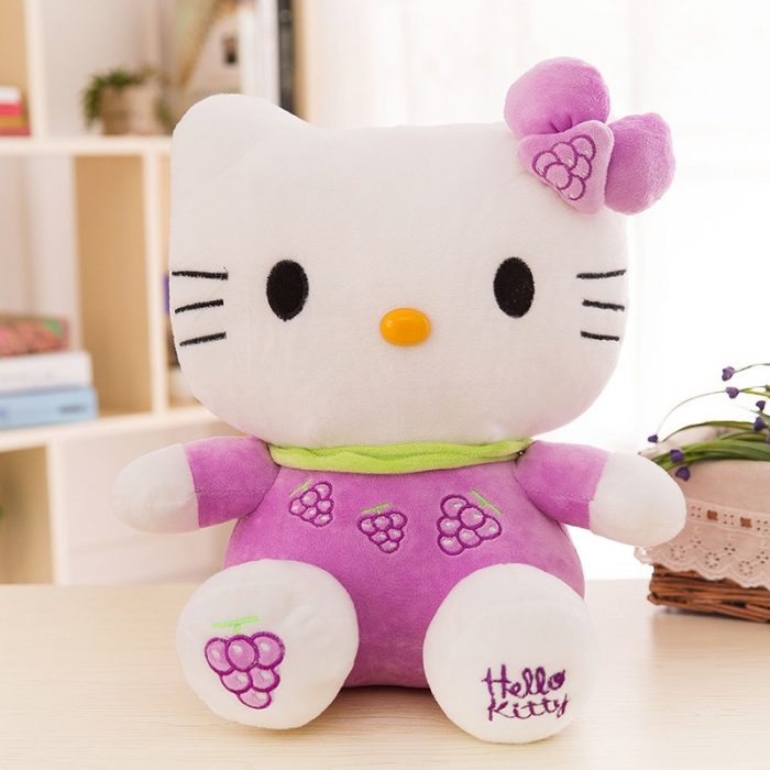 Hello Kitty Sanrio Anime Plush Toys Kawaii Fruits Series Hello Kitty Cute Plush Doll Children Toys 3 - Hello Kitty Plush