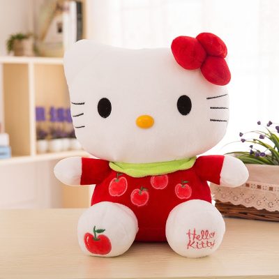 Hello Kitty Sanrio Anime Plush Toys Kawaii Fruits Series Hello Kitty Cute Plush Doll Children Toys 4 - Hello Kitty Plush
