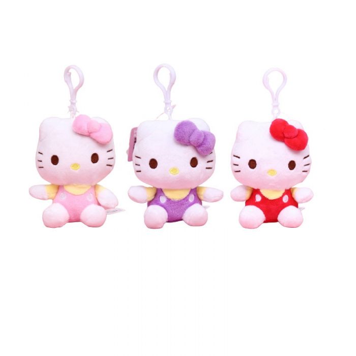 High Quailty Kawaii Hello Kt Plush Keychain Small Pendant Sanrio Plush Doll Bag Accessories Cute Cartoon 1 - Hello Kitty Plush