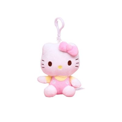High Quailty Kawaii Hello Kt Plush Keychain Small Pendant Sanrio Plush Doll Bag Accessories Cute Cartoon 2 - Hello Kitty Plush