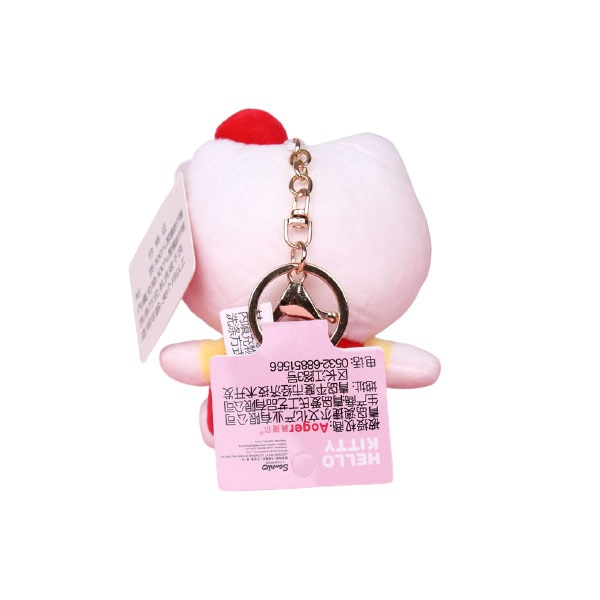High Quailty Kawaii Hello Kt Plush Keychain Small Pendant Sanrio Plush Doll Bag Accessories Cute Cartoon 4 - Hello Kitty Plush