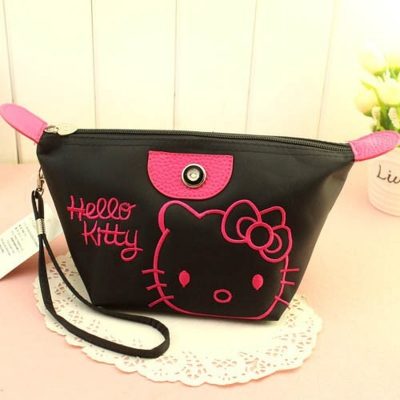 Hot Sale Hello Kitty Cartoon Cosmetic Bag Large capacity Waterproof Storage Bag Kawaii Cat Makeup Box 3 - Hello Kitty Plush