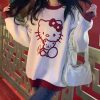 Kawaii Hellow Kittys Sanrio Plush Cartoon Cute Dolls Plushie Loose Embroidered Sweater Anime Plush Toys For - Hello Kitty Plush
