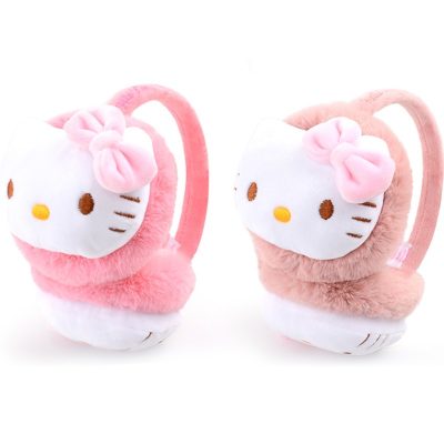 Kawaii Sanrioed Hellokittys Cartoon Children s Earmuffs Cute Winter Thickening Little Girl Baby Warmth Adjusting Earmuffs 2 - Hello Kitty Plush