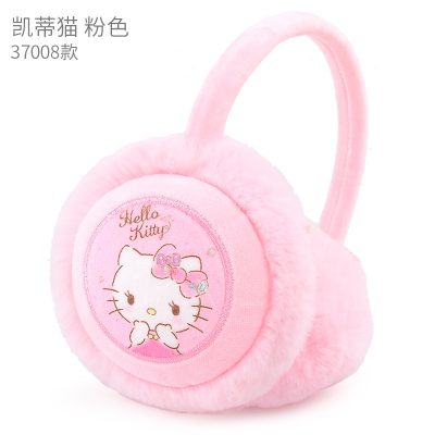 Kawaii Sanrioed Hellokittys Cartoon Children s Earmuffs Cute Winter Thickening Little Girl Baby Warmth Adjusting Earmuffs 5 - Hello Kitty Plush