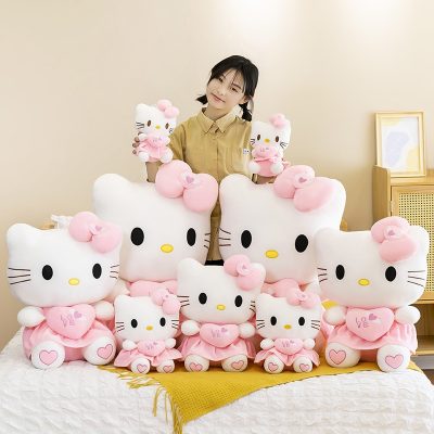 Love Cute 23 55cm Hello Kitty Plush Toys Movie KT Cat Dolls Soft Stuffed Hello Kitty 1 - Hello Kitty Plush