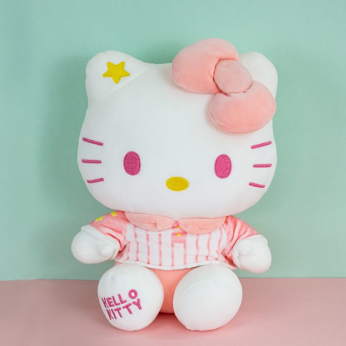 New Hello Kitty Plush Toys Sanrio Anime Kawaii Cartoon Image Cute Plushie Doll Kawaii Room Decor 4 - Hello Kitty Plush