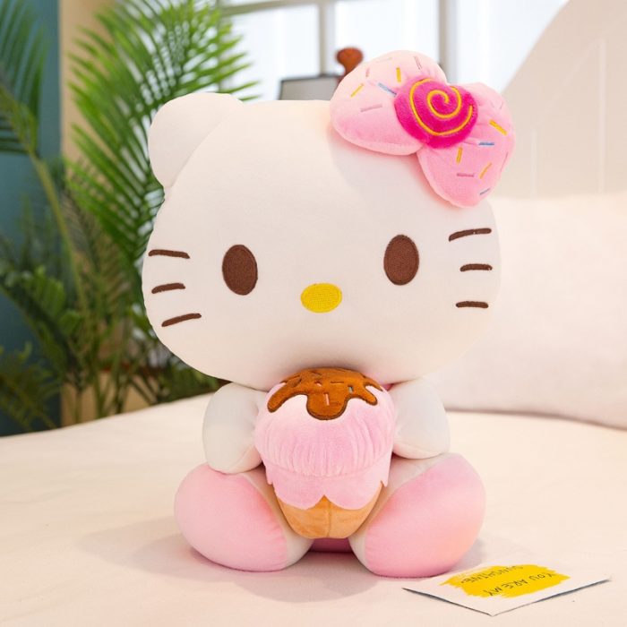 New Kawaii Plush Toys Sanrio Hello Kitty Anime Cartoon Image Cute Plush Doll Kawaii Room Decor - Hello Kitty Plush