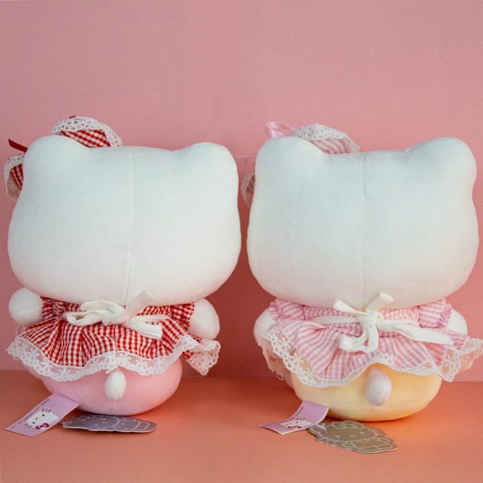 New Lolita Hello Kitty Plush Toys Anime Kawaii Cute Sanrio Sitting Posture KT Cat Plushie Doll 3 - Hello Kitty Plush