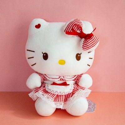 New Lolita Hello Kitty Plush Toys Anime Kawaii Cute Sanrio Sitting Posture KT Cat Plushie Doll 4 - Hello Kitty Plush