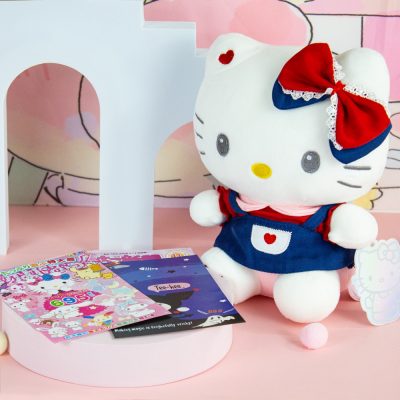 Original Maid Hello Kitty Plush Toy Kawaii Room Decor Toy Stitch Sanrio Toys For Children Cute 2 - Hello Kitty Plush