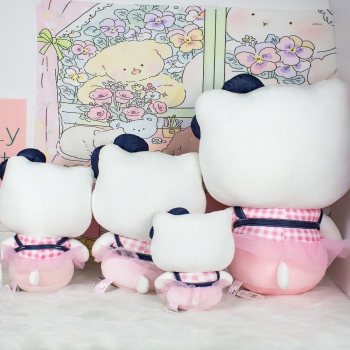 Original Sanrio Hello Kitty Plush Toy Pink Kt Sitting Posture Plushie Toys Cute Sanrio Kitty White 5 - Hello Kitty Plush