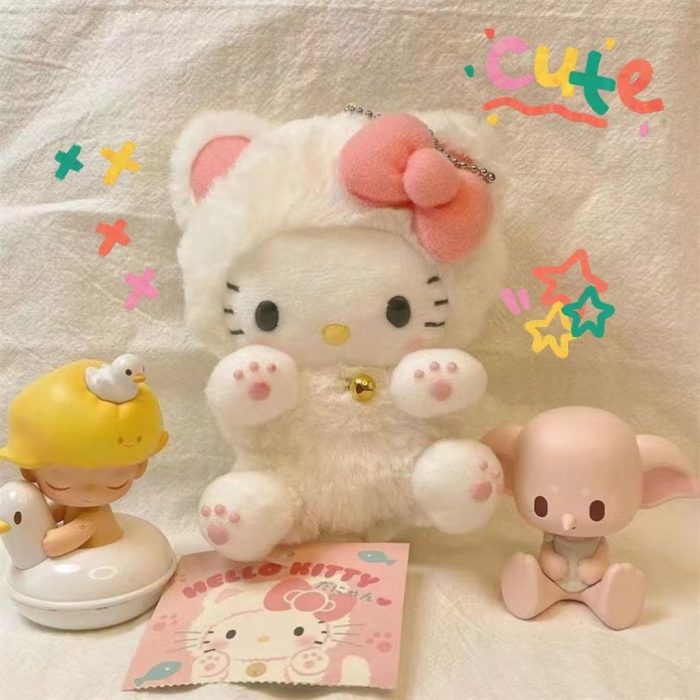Sanrio Hello Kitty Cute Plush Doll Kawaii Kid Toy Coin Purse Backpack Pendant Soft Stuffed Fluffy 3 - Hello Kitty Plush