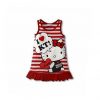 Summer Baby Girls Striped Sleeveless Dress Cotton Cartoon Dress For Baby Girls Child Clothing - Hello Kitty Plush