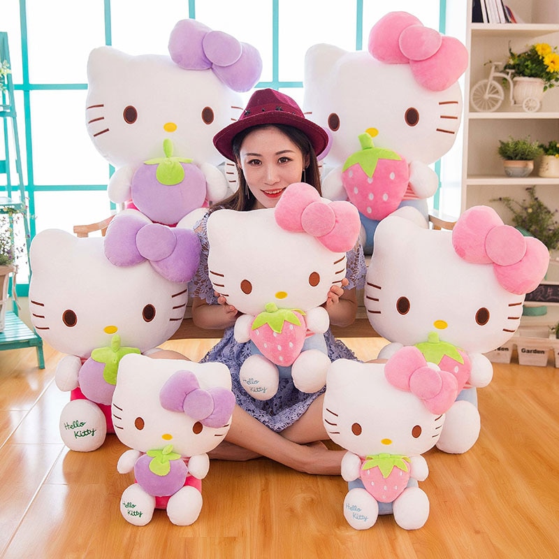 New Sanrio Kawaii Hello Kitty Plush Toys Pillow Doll Stuffed Animal Children Plushies Home Decoration Peluche - Hello Kitty Plush