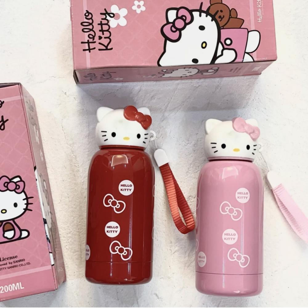 200Ml Hello Kitty Stainless Thermos Portable Cup Water Bottle Vacuum Flask Insulated Tumbler with Rope Girls 1 - Hello Kitty Plush