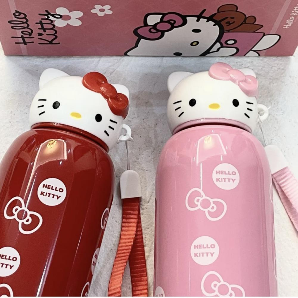 200Ml Hello Kitty Stainless Thermos Portable Cup Water Bottle Vacuum Flask Insulated Tumbler with Rope Girls 3 - Hello Kitty Plush