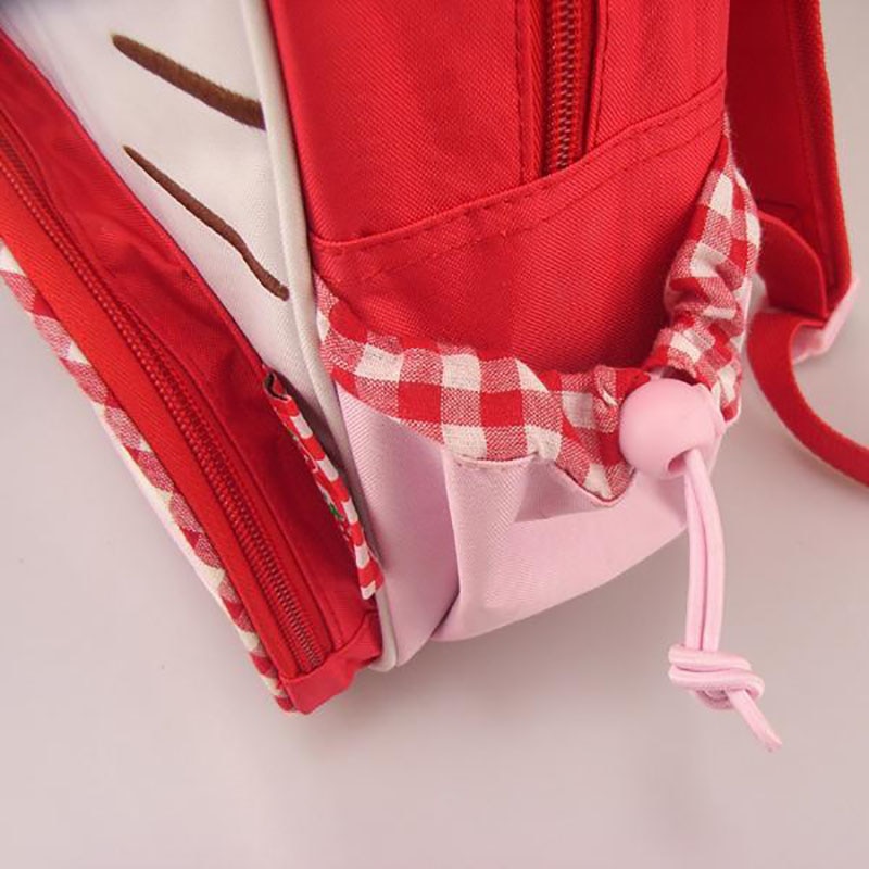 Hello Kitty cartoon print kindergarten school bag cute strawberry bow backpack thickened Oxford girl backpack 3 - Hello Kitty Plush