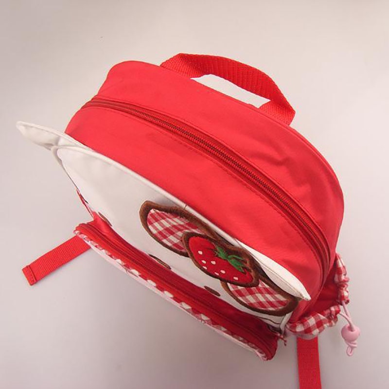 Hello Kitty cartoon print kindergarten school bag cute strawberry bow backpack thickened Oxford girl backpack - Hello Kitty Plush