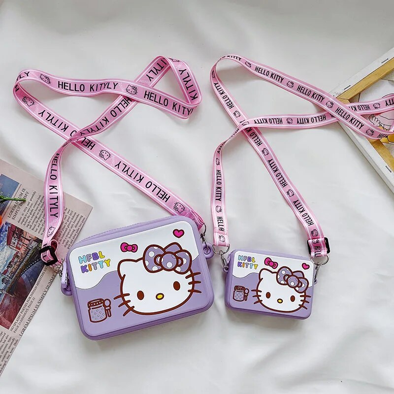Hello Kitty Kawaii Pursees Cartoon Cat Shoulder Bag Korean Version of Silicone Diagonal Span Coin Bags 1 - Hello Kitty Plush