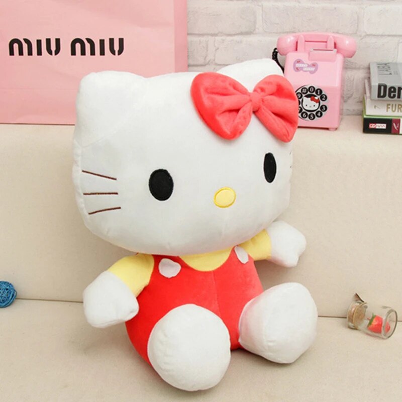 Hello Kitty Plush Sanrio Kawaii Cute KT Cat Toys Dolls Stuffed Soft Cushion Sofa Pillow Children 1 - Hello Kitty Plush