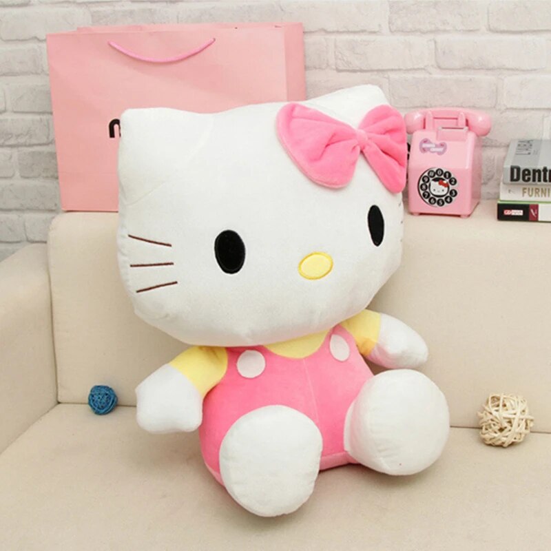 Hello Kitty Plush Sanrio Kawaii Cute KT Cat Toys Dolls Stuffed Soft Cushion Sofa Pillow Children - Hello Kitty Plush
