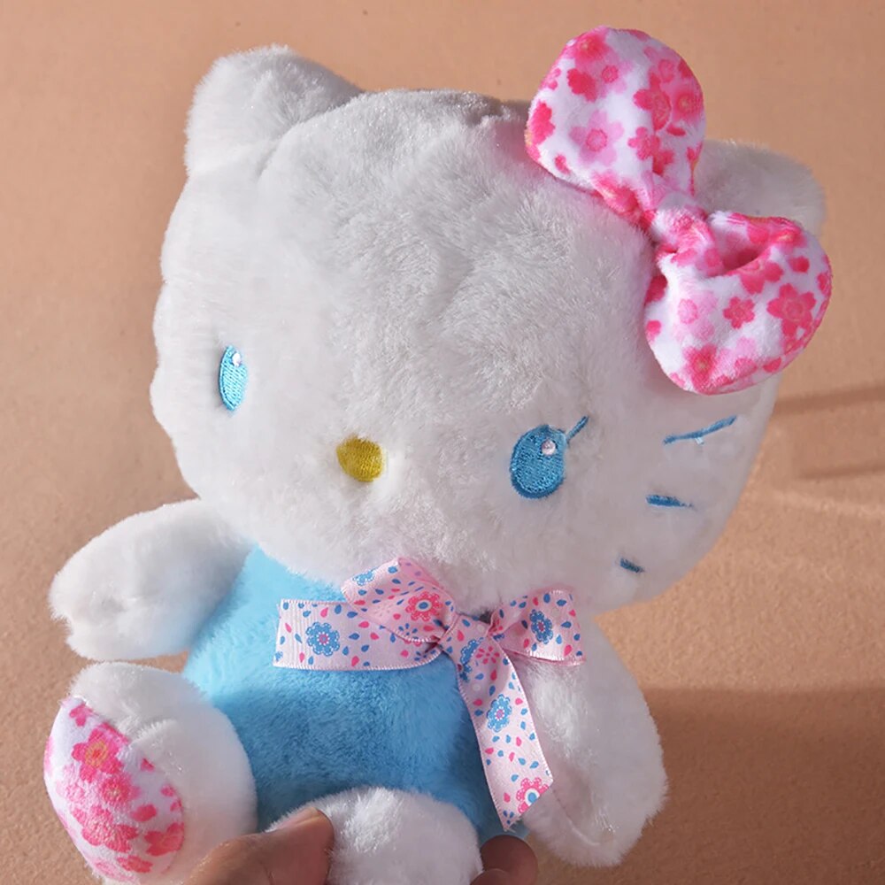 Sanrio Hello Kitty Plush Toy Kawaii Sakura KT Cat Stuffed Doll Cute Cartoon Soft Animal Plushie 3 - Hello Kitty Plush