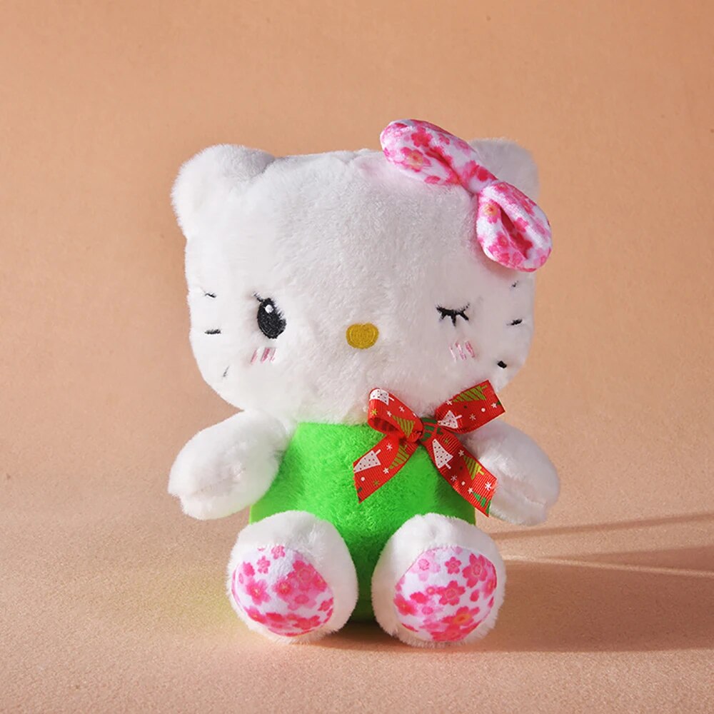 Sanrio Hello Kitty Plush Toy Kawaii Sakura KT Cat Stuffed Doll Cute Cartoon Soft Animal Plushie - Hello Kitty Plush